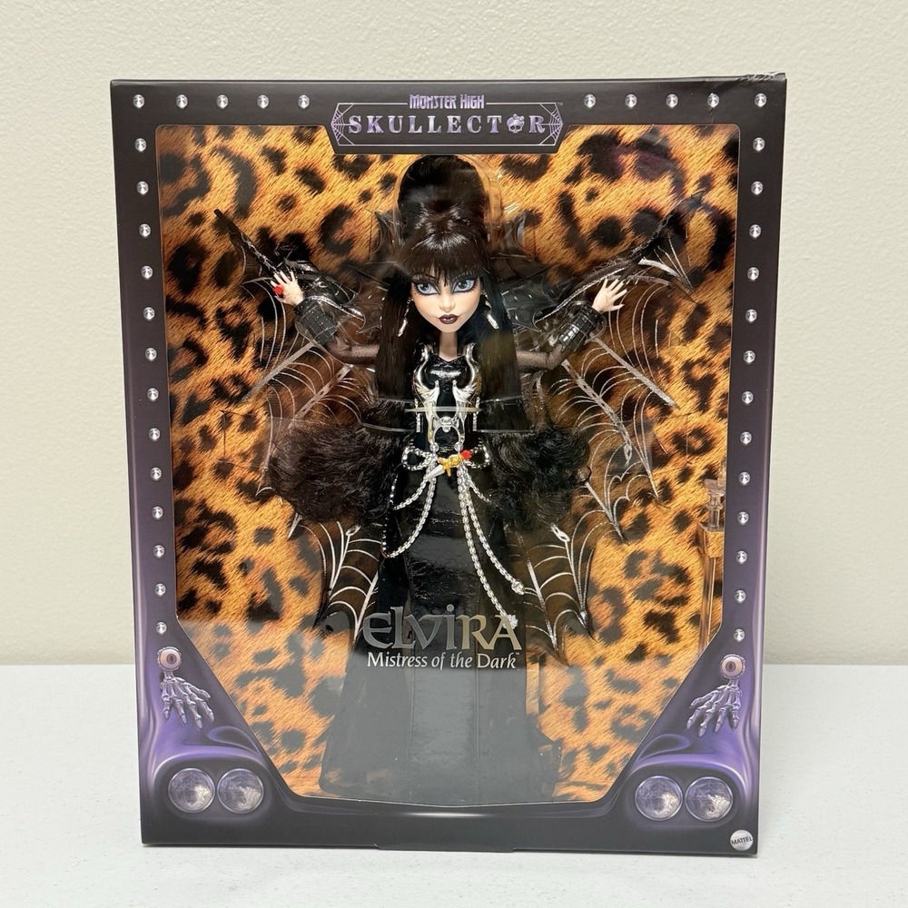 Monster High Skullector Elvira Mistress of the Dark Doll Mattel HYV99 4B10 New